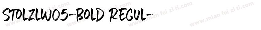 StolzlW05-Bold Regul字体转换